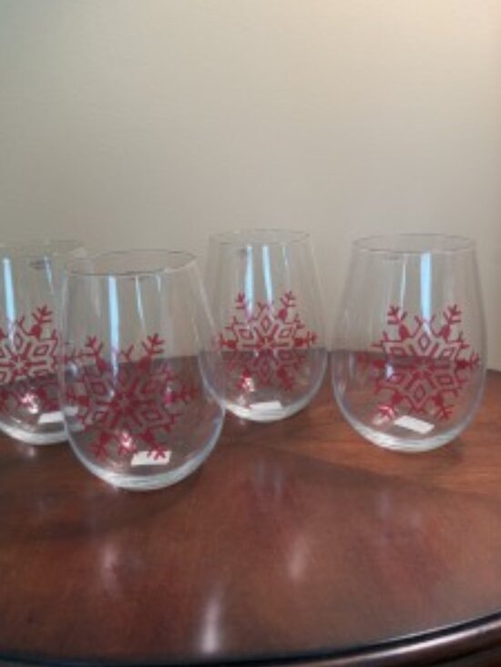 Crate&Barrel Other - Crate & Barrel Winter Glassware (4)
